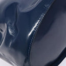 Salvatore Ferragamo Gancini Shoulder Bag Enamel Blue Silver Auth BA5013-14