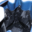 Salvatore Ferragamo Gancini Shoulder Bag Enamel Blue Silver Auth BA5013-17