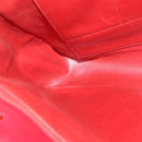 CHANEL Matelasse Chain Shoulder Bag Lamb Skin Red Gold CC Auth BA5019-21