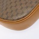 GUCCI Micro GG Supreme Shoulder Bag PVC Beige Gold Auth BA5021-11