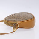 GUCCI Micro GG Supreme Shoulder Bag PVC Beige Gold Auth BA5021-5