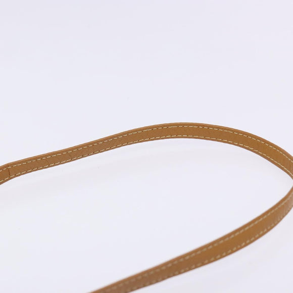 GUCCI Micro GG Supreme Shoulder Bag PVC Beige Gold Auth BA5021