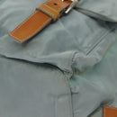 PRADA Backpack Nylon Light Blue Silver Auth BA5026-17