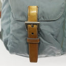 PRADA Backpack Nylon Light Blue Silver Auth BA5026-21