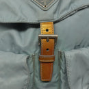 PRADA Backpack Nylon Light Blue Silver Auth BA5026-10