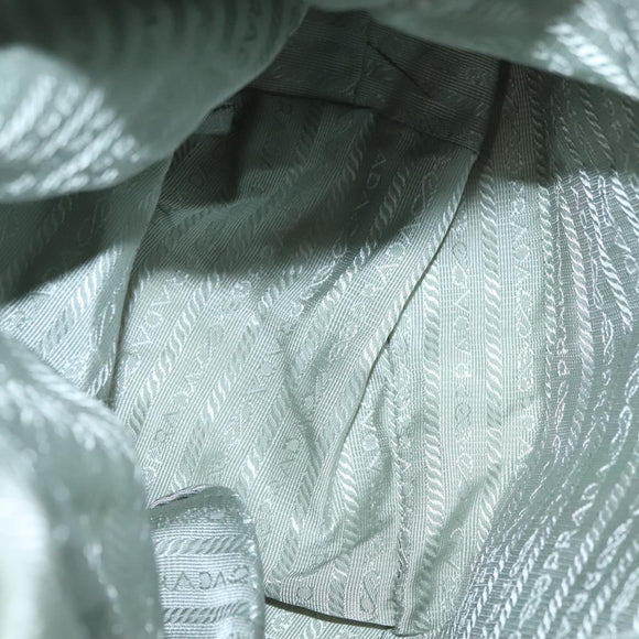 PRADA Backpack Nylon Light Blue Silver Auth BA5026