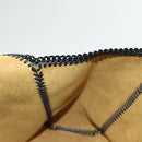 Stella MacCartney Chain Fabera Shoulder Bag Leather Black Auth BA5027-12