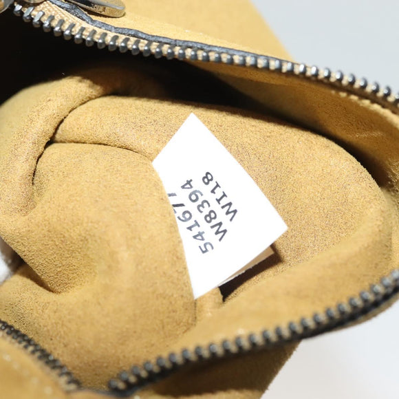 Stella MacCartney Chain Fabera Shoulder Bag Leather Black Auth BA5027