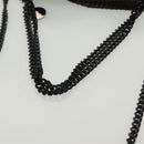Stella MacCartney Chain Fabera Shoulder Bag Leather Black Auth BA5027-6