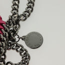 Stella MacCartney Chain Farabella Mini Bag Suede Pink Silver Auth BA5028-10