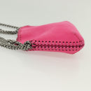 Stella MacCartney Chain Farabella Mini Bag Suede Pink Silver Auth BA5028-4
