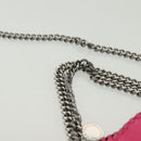 Stella MacCartney Chain Farabella Mini Bag Suede Pink Silver Auth BA5028-14
