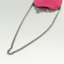 Stella MacCartney Chain Farabella Mini Bag Suede Pink Silver Auth BA5028-8