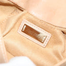 Jimmy Choo Studs Shoulder Bag Leather Beige Gold Auth BA5032-16