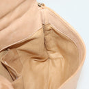 Jimmy Choo Studs Shoulder Bag Leather Beige Gold Auth BA5032-19