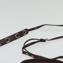 Jimmy Choo Hand Bag Leather Bordeaux Silver Auth BA5034-10