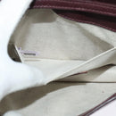 Jimmy Choo Hand Bag Leather Bordeaux Silver Auth BA5034-22