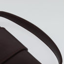 Jimmy Choo Hand Bag Leather Bordeaux Silver Auth BA5034-8