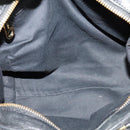 Chloe Etel Hand Bag Leather 2way Black Gold Auth BA5035-18