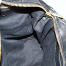 Chloe Etel Hand Bag Leather 2way Black Gold Auth BA5035-19