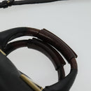 Chloe Etel Hand Bag Leather 2way Black Gold Auth BA5035-8