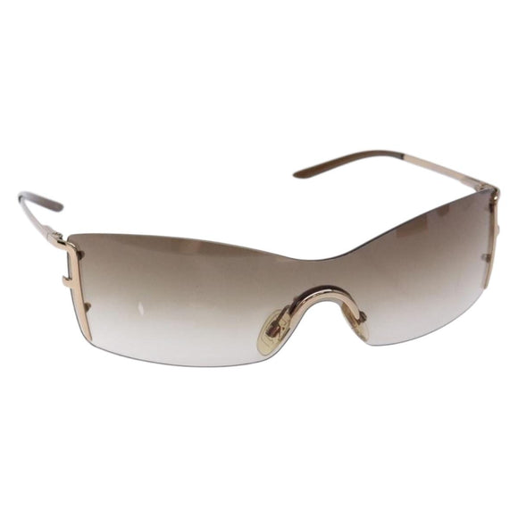 FENDI Sunglasses Plastic Brown Auth BA5038