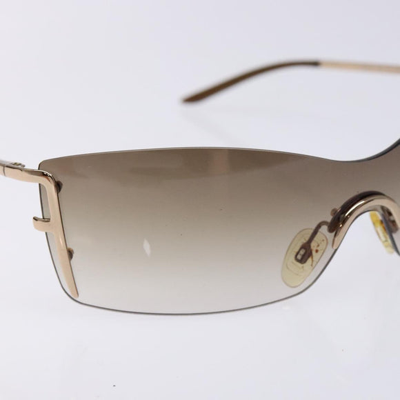 FENDI Sunglasses Plastic Brown Auth BA5038