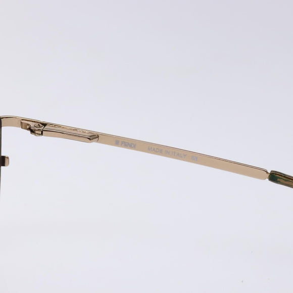 FENDI Sunglasses Plastic Brown Auth BA5038