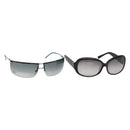 GUCCI Celine Sunglasses Plastic 2Set Black Green Auth BA5039-1