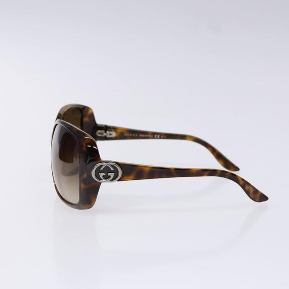 GUCCI Sunglasses Plastic Brown Auth BA5040