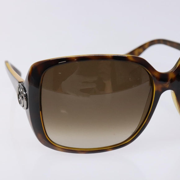 GUCCI Sunglasses Plastic Brown Auth BA5040