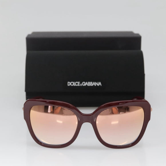 DOLCE&GABBANA Sunglasses Plastic Red Auth BA5048