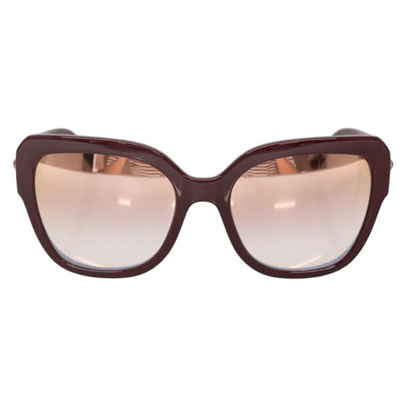 DOLCE&GABBANA Sunglasses Plastic Red Auth BA5048