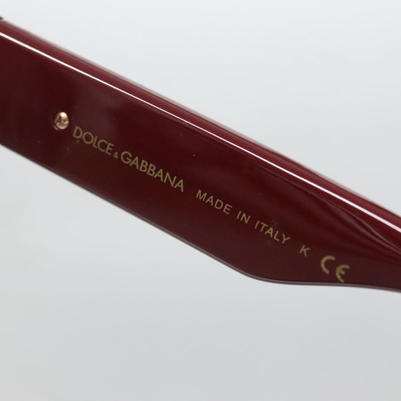 DOLCE&GABBANA Sunglasses Plastic Red Auth BA5048