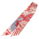 HERMES Twilly Scarf ""Mythiques Phoenix"" Silk Red Auth BA5052-3