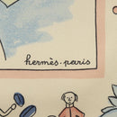 HERMES Carre 40 Scarf ""RETOUR A LA TERRE"" Silk Pink Auth BA5053-6