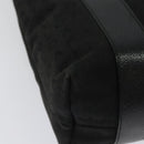 BVLGARI Logo Mania Tote Bag Canvas Black Silver Auth BA5057-12