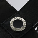 BVLGARI Logo Mania Tote Bag Canvas Black Silver Auth BA5057-14