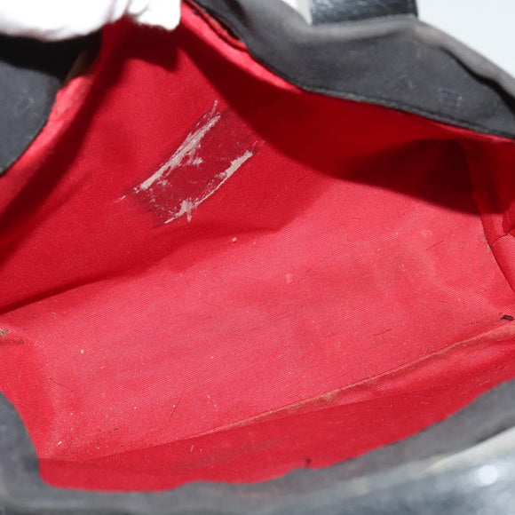 BVLGARI Logo Mania Tote Bag Canvas Black Silver Auth BA5057