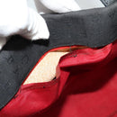 BVLGARI Logo Mania Tote Bag Canvas Black Silver Auth BA5057-18