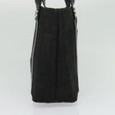 BVLGARI Logo Mania Tote Bag Canvas Black Silver Auth BA5057-4