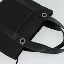 BVLGARI Logo Mania Tote Bag Canvas Black Silver Auth BA5057-6