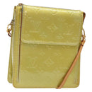 LOUIS VUITTON Monogram Vernis Motto Accessory Pouch Gris M91030 LV Auth BA5061-1