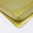 LOUIS VUITTON Monogram Vernis Motto Accessory Pouch Gris M91030 LV Auth BA5061-18