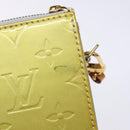 LOUIS VUITTON Monogram Vernis Motto Accessory Pouch Gris M91030 LV Auth BA5061-8
