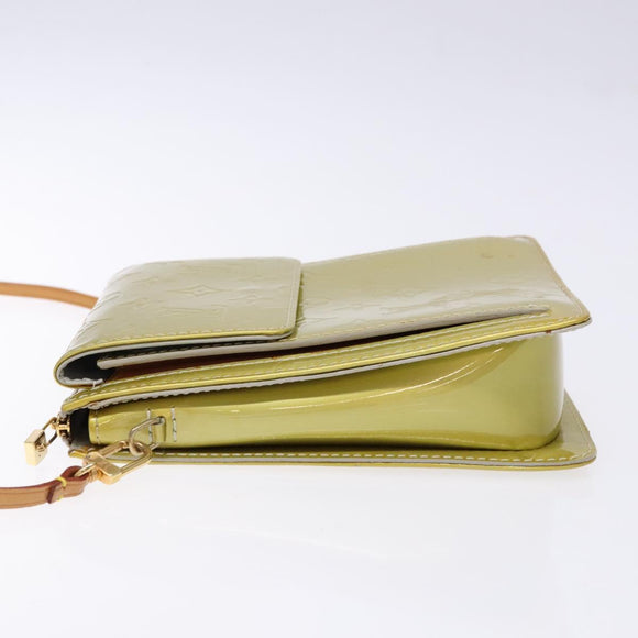 LOUIS VUITTON Monogram Vernis Motto Accessory Pouch Gris M91030 LV Auth BA5061