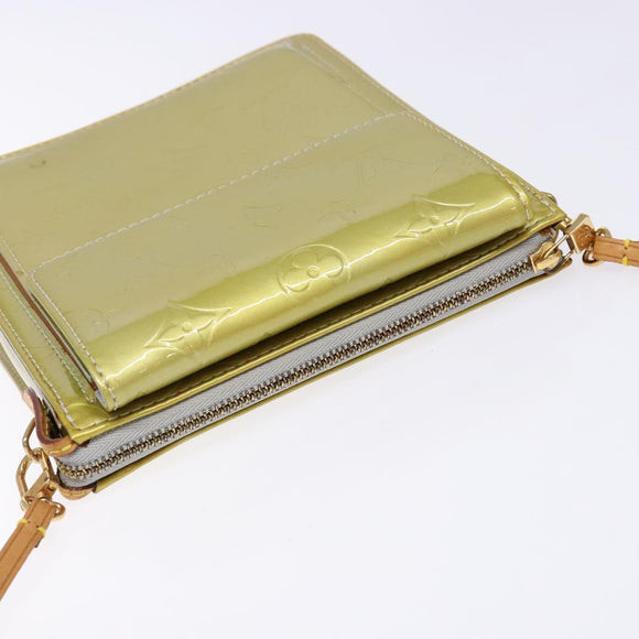 LOUIS VUITTON Monogram Vernis Motto Accessory Pouch Gris M91030 LV Auth BA5061