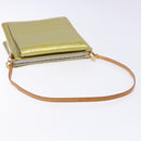 LOUIS VUITTON Monogram Vernis Motto Accessory Pouch Gris M91030 LV Auth BA5061-7