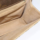 GUCCI GG Supreme Web Sherry Line Shoulder Bag PVC Beige Green Red Auth BA507-19