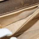 GUCCI GG Supreme Web Sherry Line Shoulder Bag PVC Beige Green Red Auth BA507-21